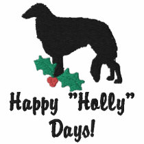 Holly Borzoi Embroidered Long Sleeve Shirt embroidered shirts by MenagerieMayhem Holly Borzoi Embroidered Long Sleeve Shirt embroidered shirts