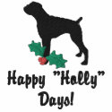 Holly Boxer Embroidered Shirt (Hooded Sweatshirt) embroidered shirts