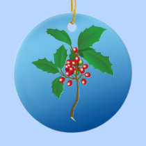 Holly Branch ornaments