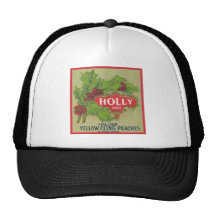 Holly Brand Yellow Cling Peaches Mesh Hat