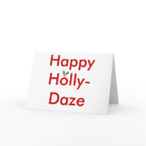 Holly Greeting Card