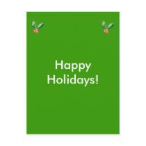 Holly Card postcards