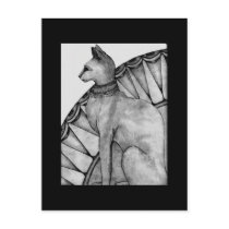 Holly Cat Postcard by genmandrake Holly Cat Postcard