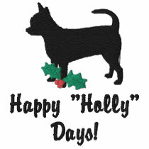 Holly Chihuahua Embroidered Shirt (Hoodie) embroidered shirts by MenagerieMayhem Holly Chihuahua Embroidered Shirt (Hoodie) embroidered shirts