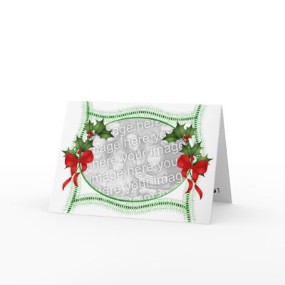 Holly Christmas Card by AJsGraphics