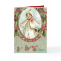 Holly Christmas Card Vintage