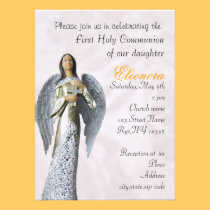 Holly Communion Invitation invitations