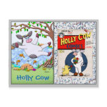 Holly Cow Collectible Trading Cards #1 and #2 postcards