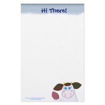 Holly Cow "Hi There!" stationery by dradcliffe Holly Cow "Hi There!" stationery