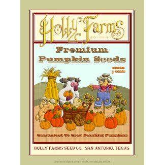 Holly Cow's Vintage Pumpkin Seed Package print