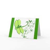 Holly dragonfly Christmas Card by marcya7 Holly dragonfly Christmas Card