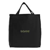 Holly embroidered bags by ZazzleEmbroidery Holly embroidered bags