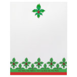 Holly Fleur de lis Letterhead
