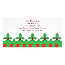 Holly Fleur de lis photo cards by ARTegrity Holly Fleur de lis photo cards