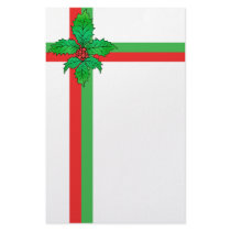 Holly Fleur de lis Customized Stationery