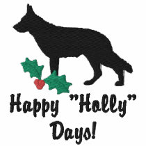Holly German Shepherd Embroidered Shirt (Long) embroidered shirts