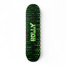 Holly green fire Skatersollie skateboard.