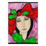 Holly Greeting Card