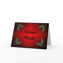 Holly Greeting Card