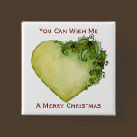 Holly Heart Trees Button buttons