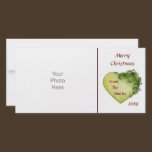 Holly Hearts Photo Card photo cards