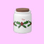 Holly holiday candy dish