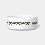Holly holiday cat bowls