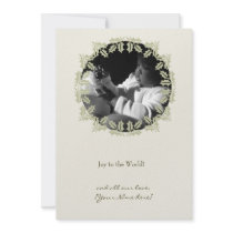 Holly Holiday Photo Card invitations by AdoptTees Holly Holiday Photo Card invitations