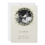 Holly Holiday Photo Card Custom Announcements