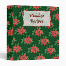 Holly Holiday Recipe Binder - Great Gift Idea