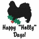 Holly Japanese Chin Embroidered Zipper Hoodie embroidered shirts