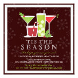 Holly Jolly Christmas Cocktail Party Invitation