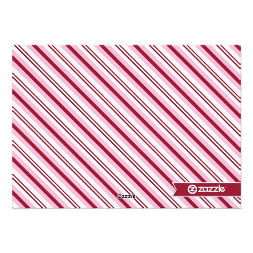 Holly Jolly Christmas Modern Striped Photo Card