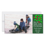 Holly Jolly Christmas Photocards (Evergreen) Picture Card