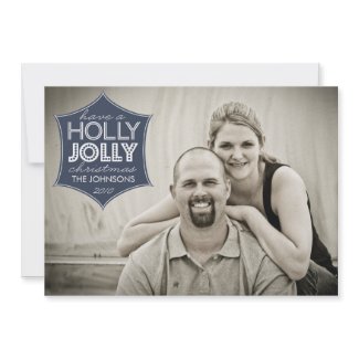 Holly Jolly Holiday Photo Card invitation