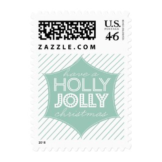 Holly Jolly Holiday Postage stamp