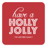 Holly Jolly Holiday Stickers stickers