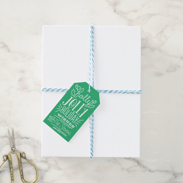Holly Jolly Holiday Wishes Gift Tag Pack Of Gift Tags-2