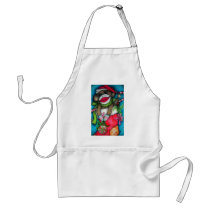 Holly Jolly Sock Monkey Apron