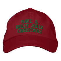 Holly Jolly Women's Embroidered Hat embroidered hats
