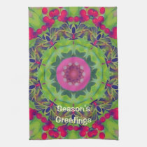 Holly Kaleidoscope kitchen towels