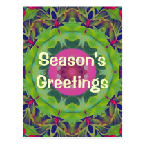 Holly Kaleidoscope postcards