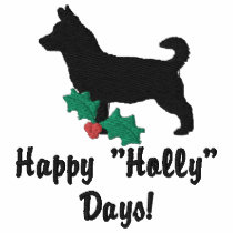 Holly Lancashire Heeler Embroidered Zipper Hoodie embroidered shirts by MenagerieMayhem Holly Lancashire Heeler Embroidered Zipper Hoodie embroidered shirts