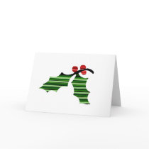 Holly Leaf Logo - Greeting Card
