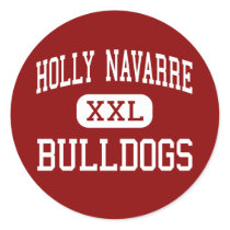 Holly Navarre - Bulldogs - Middle - Navarre Round Sticker