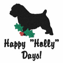 Holly Norfolk Terrier Embroidered Polo Shirt embroidered shirts