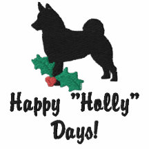 Holly Norwegian Elkhound Embroidered Shirt
