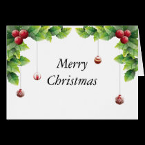 Holly Ornaments cards