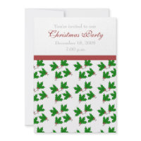 Holly Party Invitations invitation