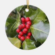 Holly Photo Ornaments